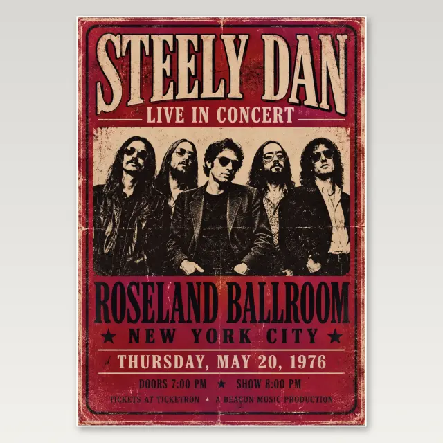 Steely Dan Red Gig A4 Poster