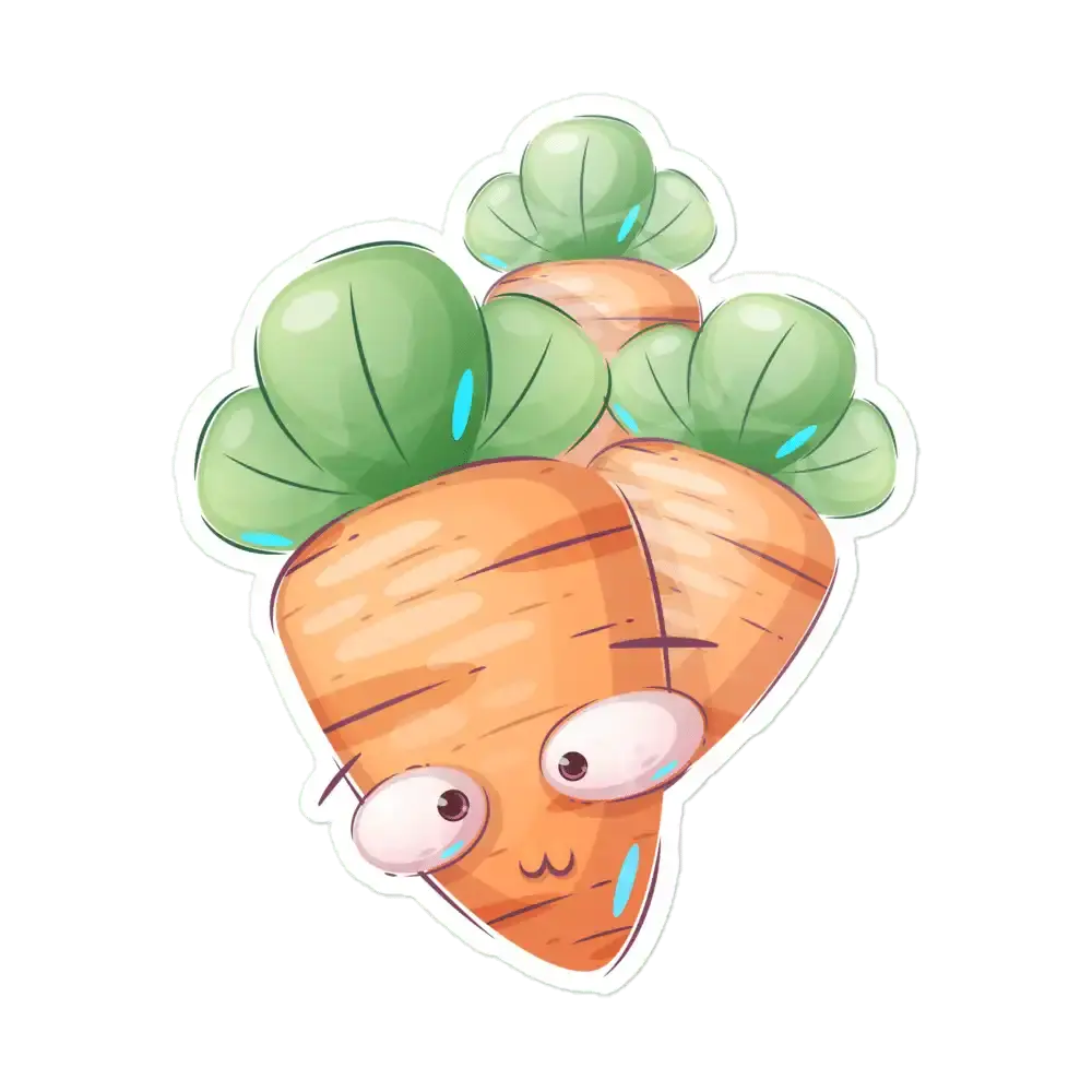 Cartoon Character Eating Fresh Sticker
