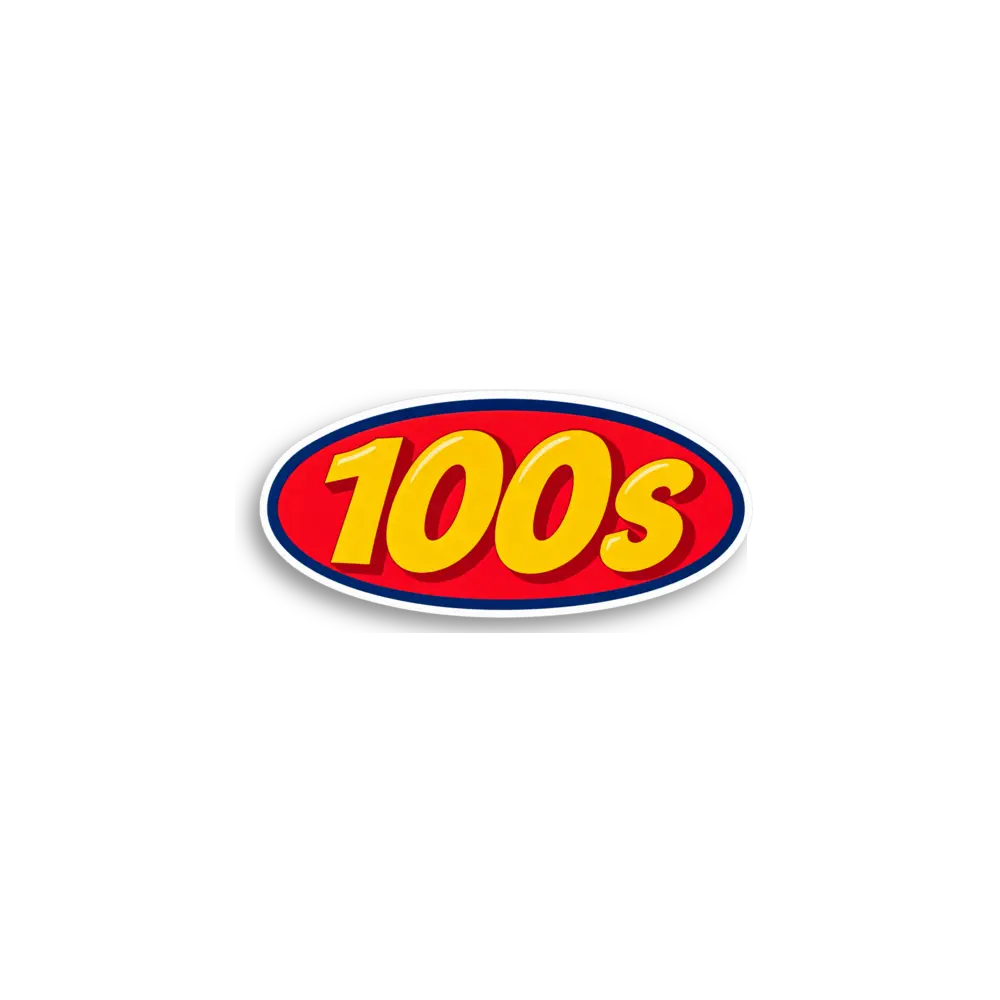 Hunderter-Oval Sticker