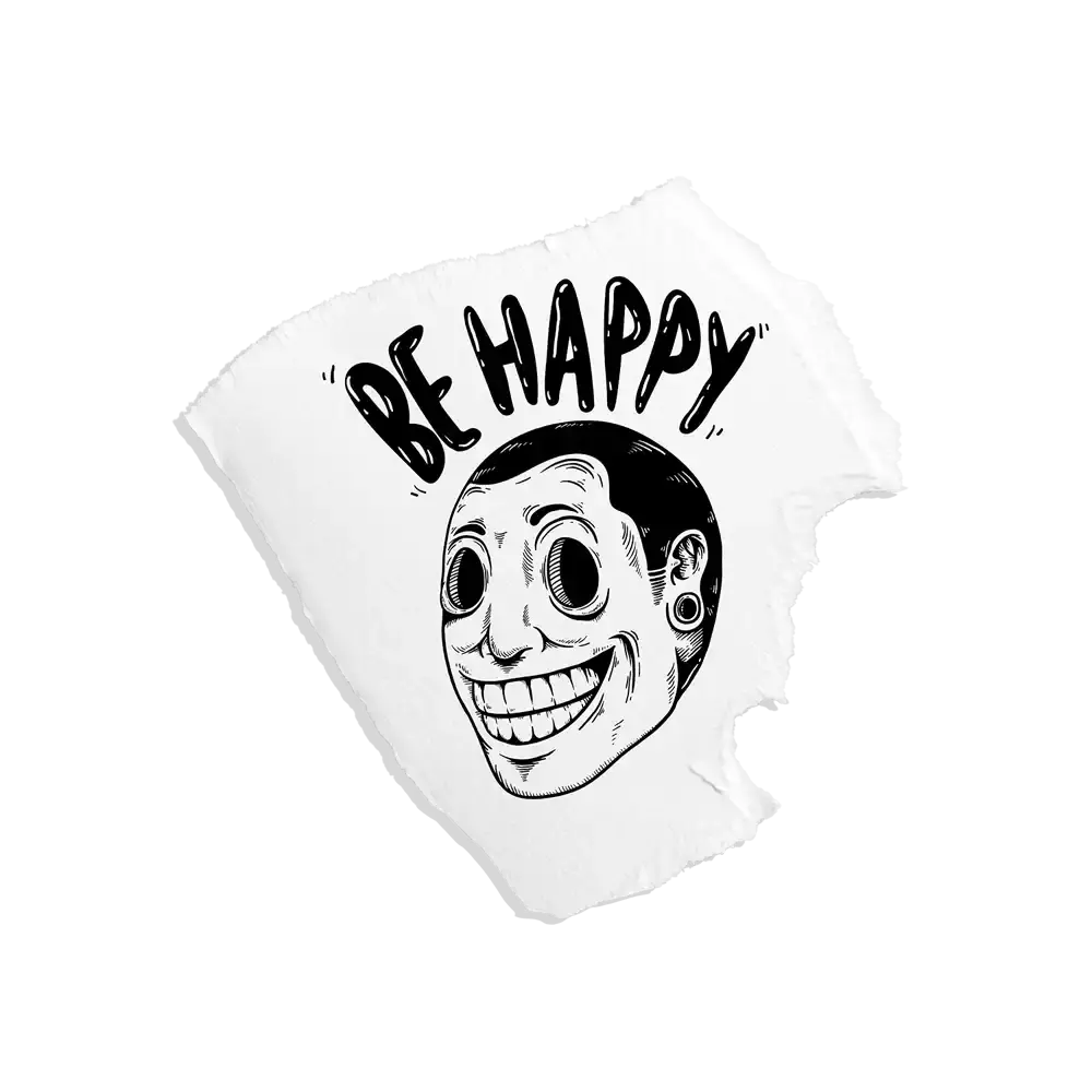 Retro Sei glücklich Sticker