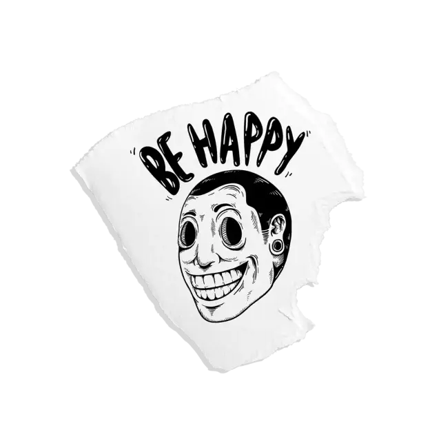 Retro Be Happy Sticker