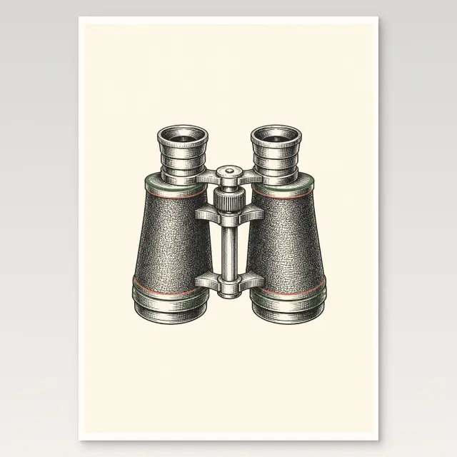 Binoculars Poster