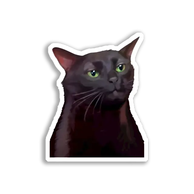 Woman Yelling at a Cat Meme Sticker
