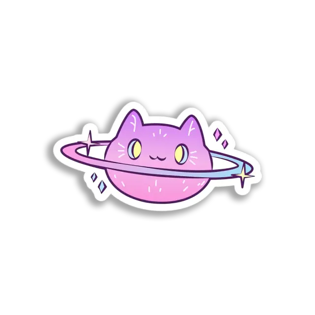 Cat Planet Sticker