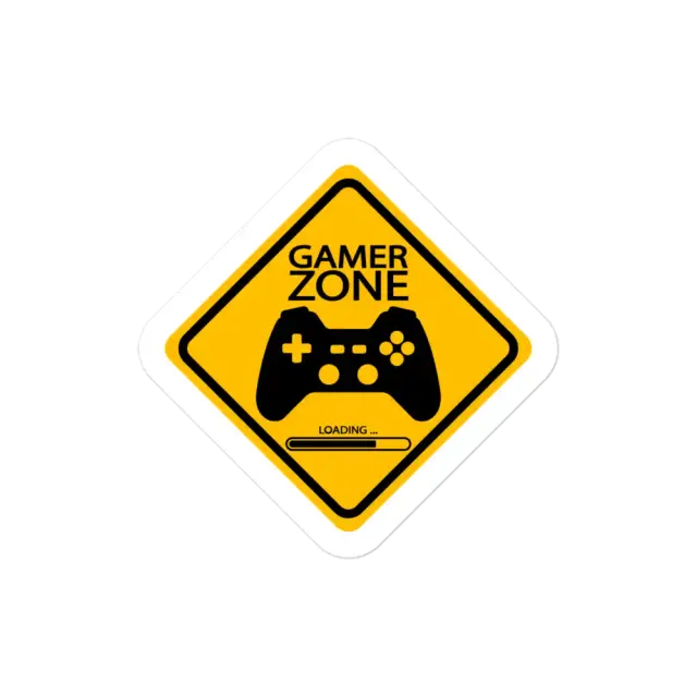Gamer Zone Road Sign Sticker