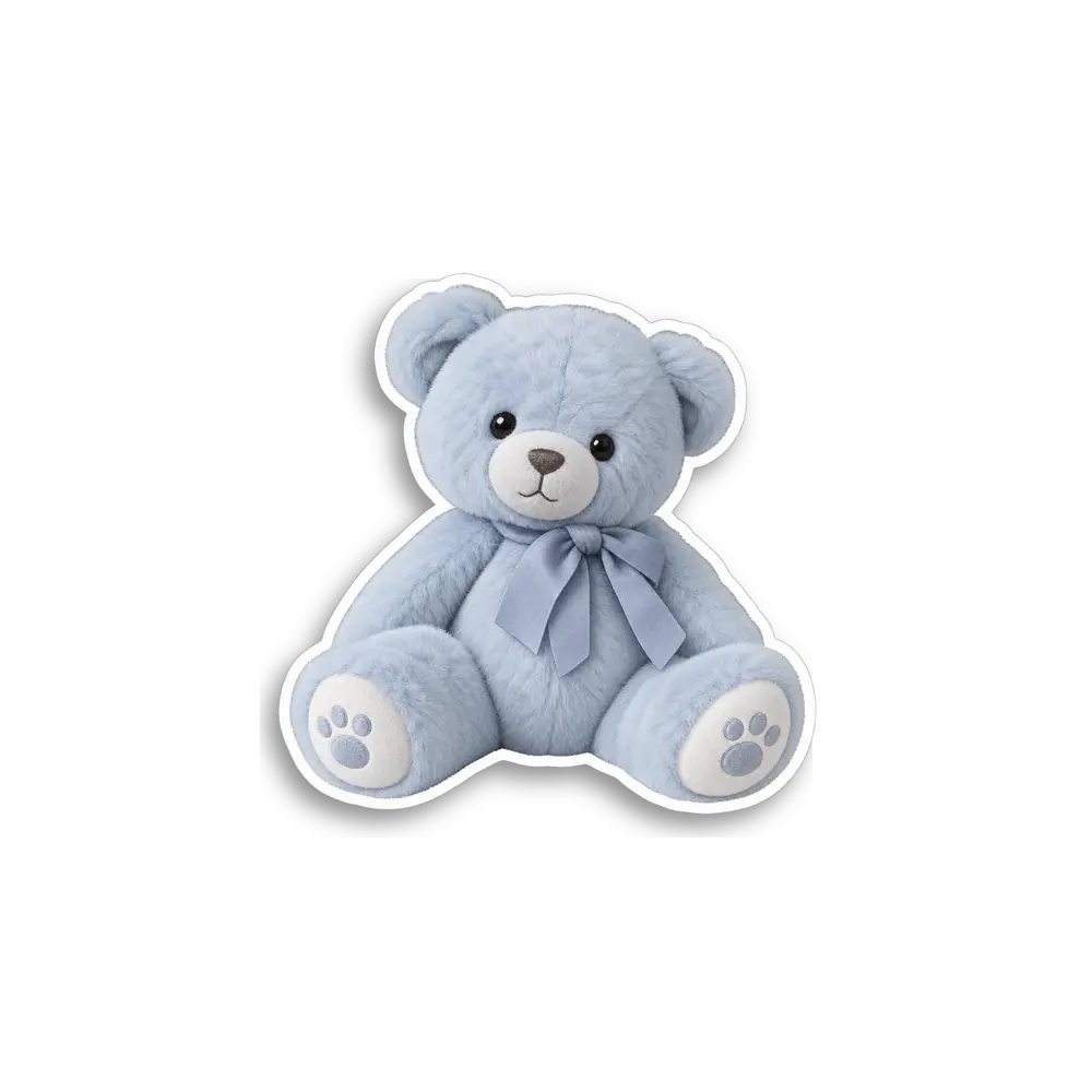 Grauer Teddybär Sticker