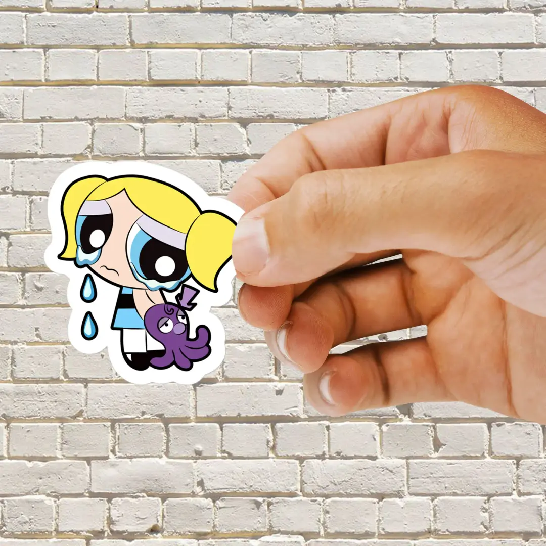 The Powerpuff Girls Bubbles weint Sticker