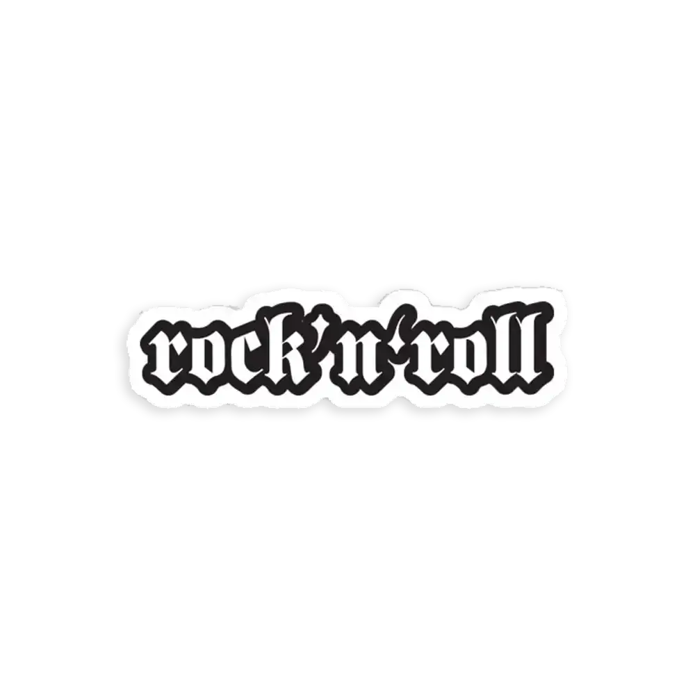 Rock and Roll - cooler Motorrad- oder Rock-Sticker