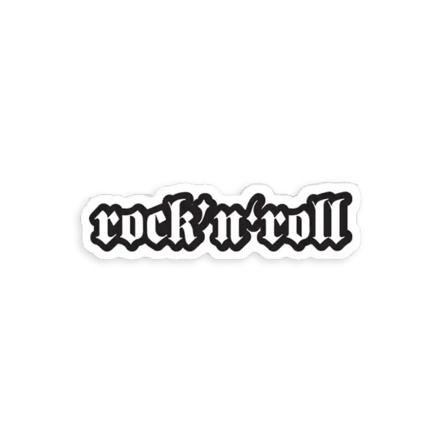 Pegatina Rock and Roll - Moto molona o rock