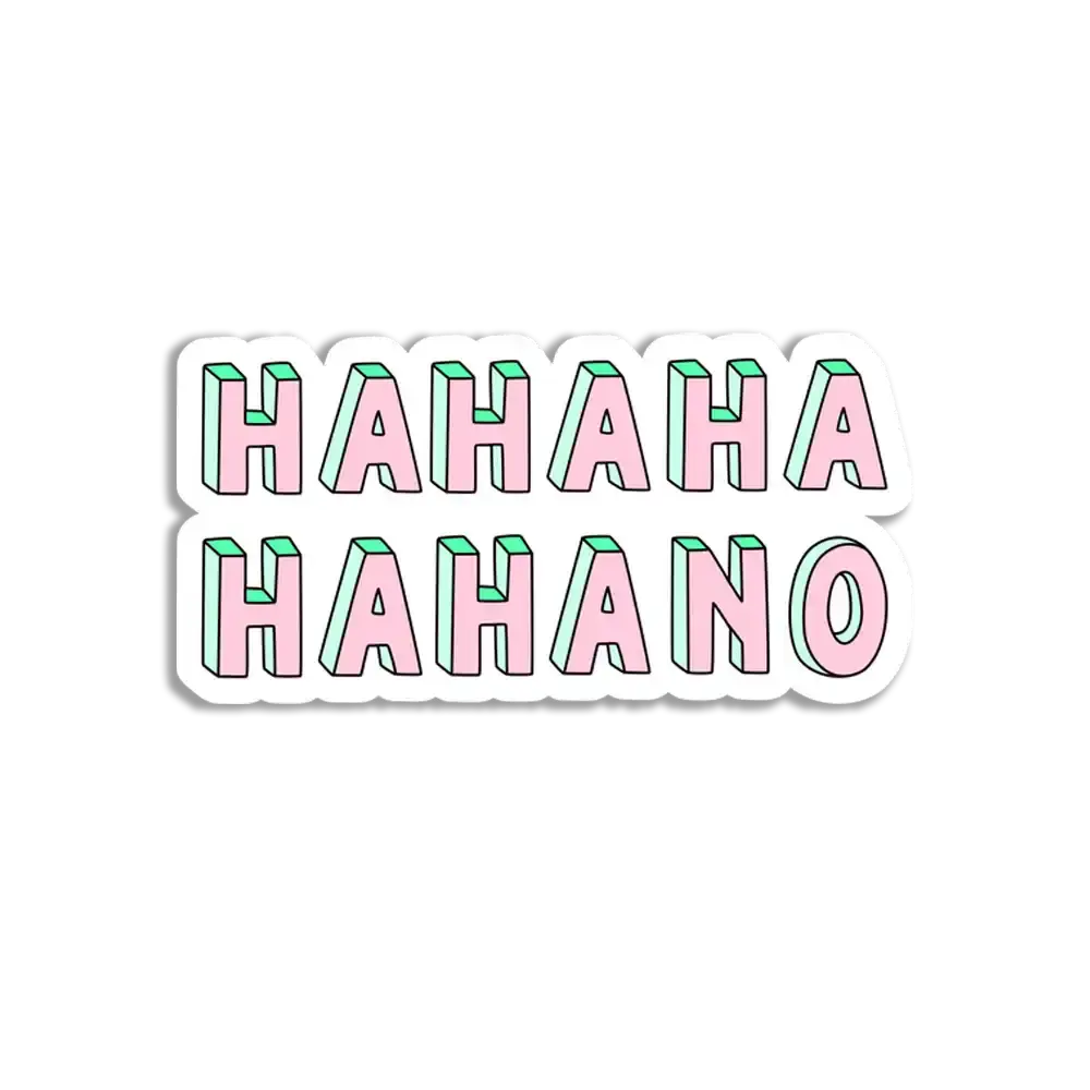 HaHa No Sticker Sticker