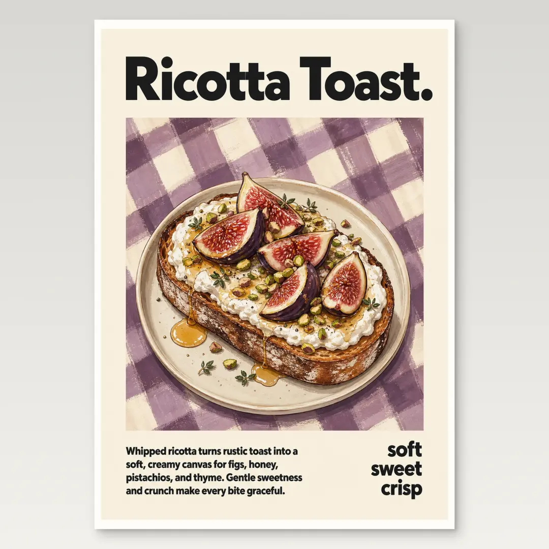 Ricotta Toast Poster