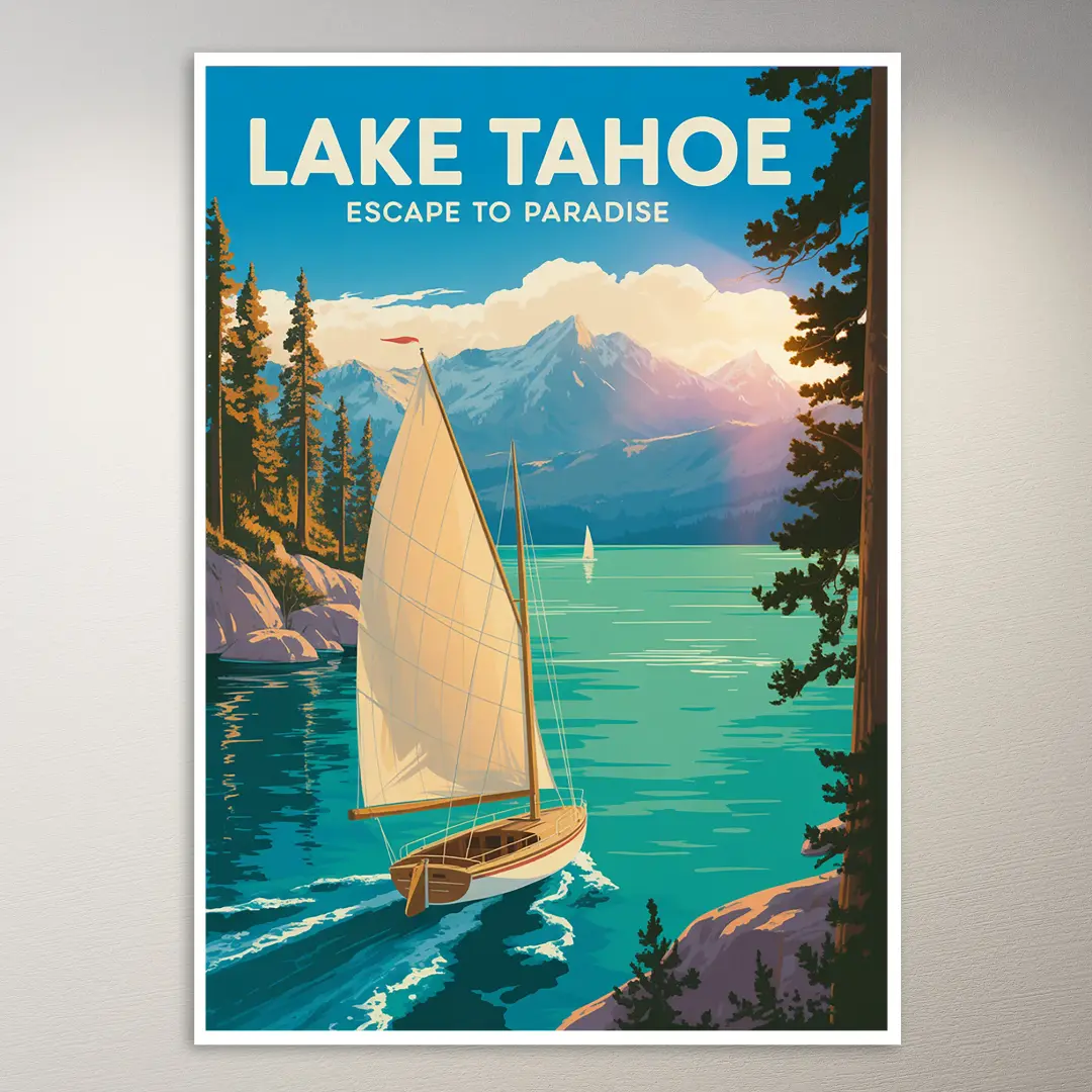 Lake Tahoe Reiseposter