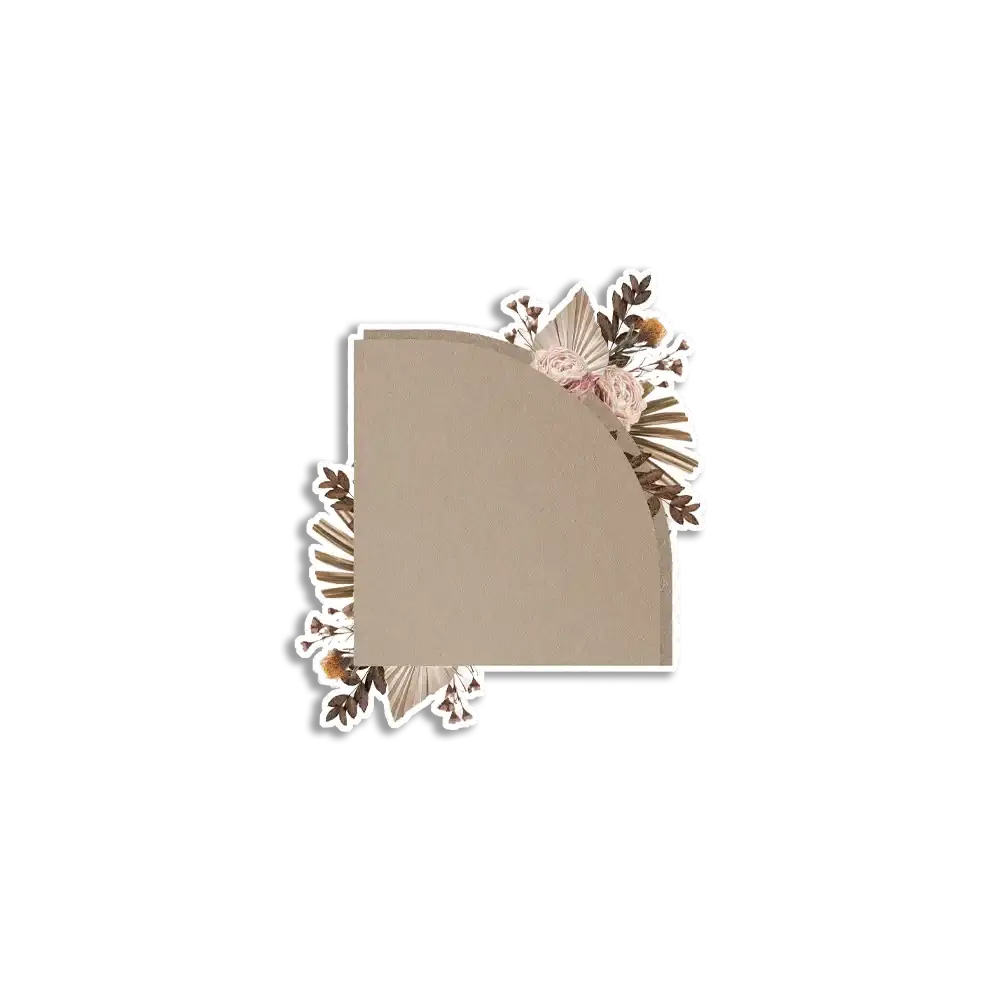 Vintage Aesthetic Floral Paper Note Journal Sticker