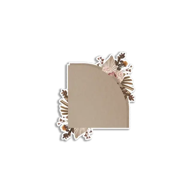 Vintage Aesthetic Floral Paper Note Journal Sticker