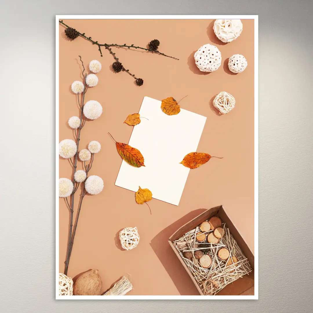 Ästhetischer Blumenhintergrund Poster