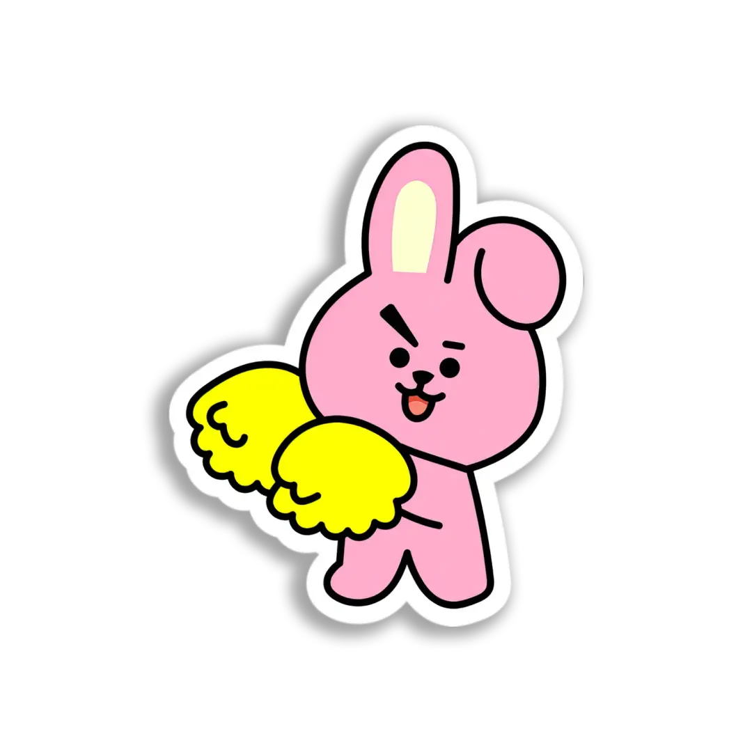 Fröhlicher Cooky Hase Sticker
