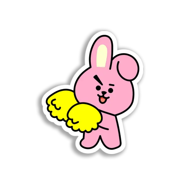 Cheerful Cooky Bunny Sticker