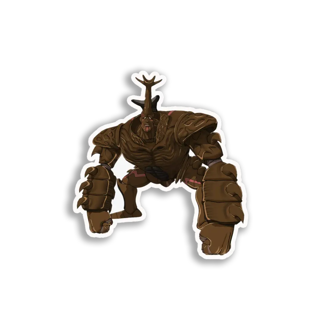 Wooden Antler Golem Sticker