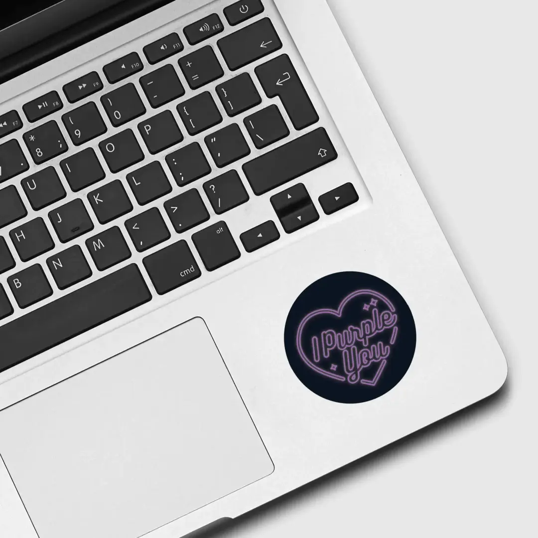 I purple you sticker