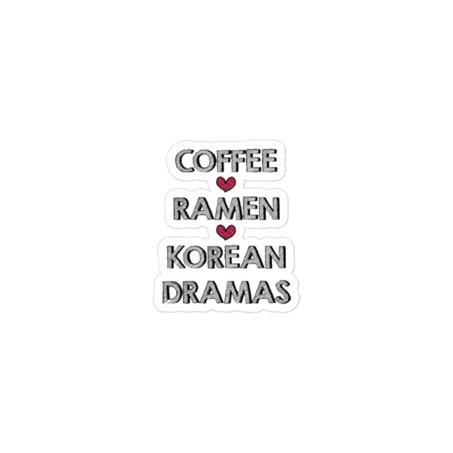 Coffee Ramen Korean Dramas Sticker