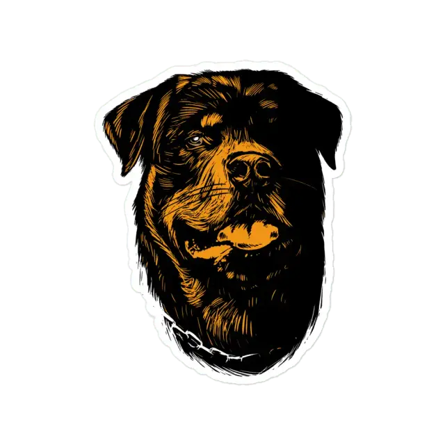Hand Drawn Dog Head Sticker
