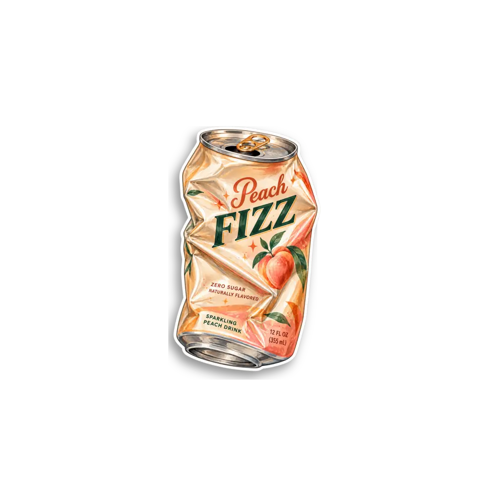 Pfirsich-Fizz Sticker