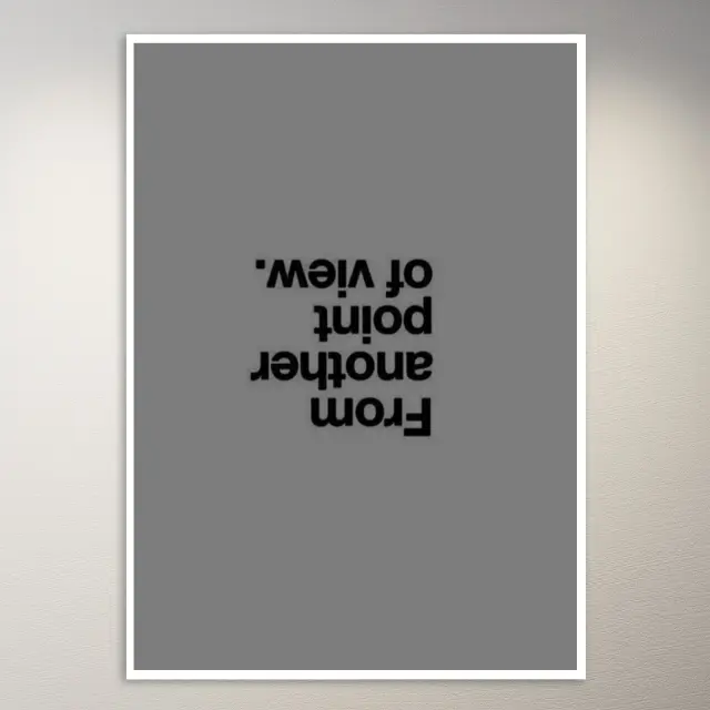 Aus einem anderen Blickwinkel | Ästhetik-Poster