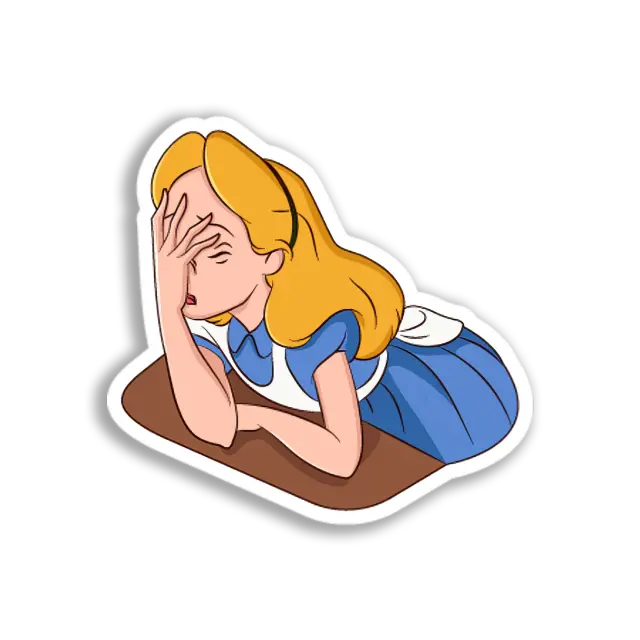 Alices Reue Sticker
