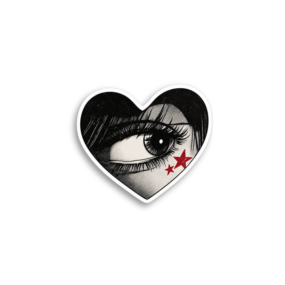 Augen-Herz Sticker