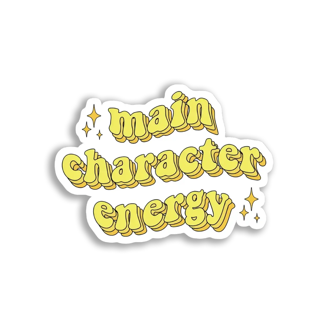 Hauptfiguren-Energie-Vibes Sticker
