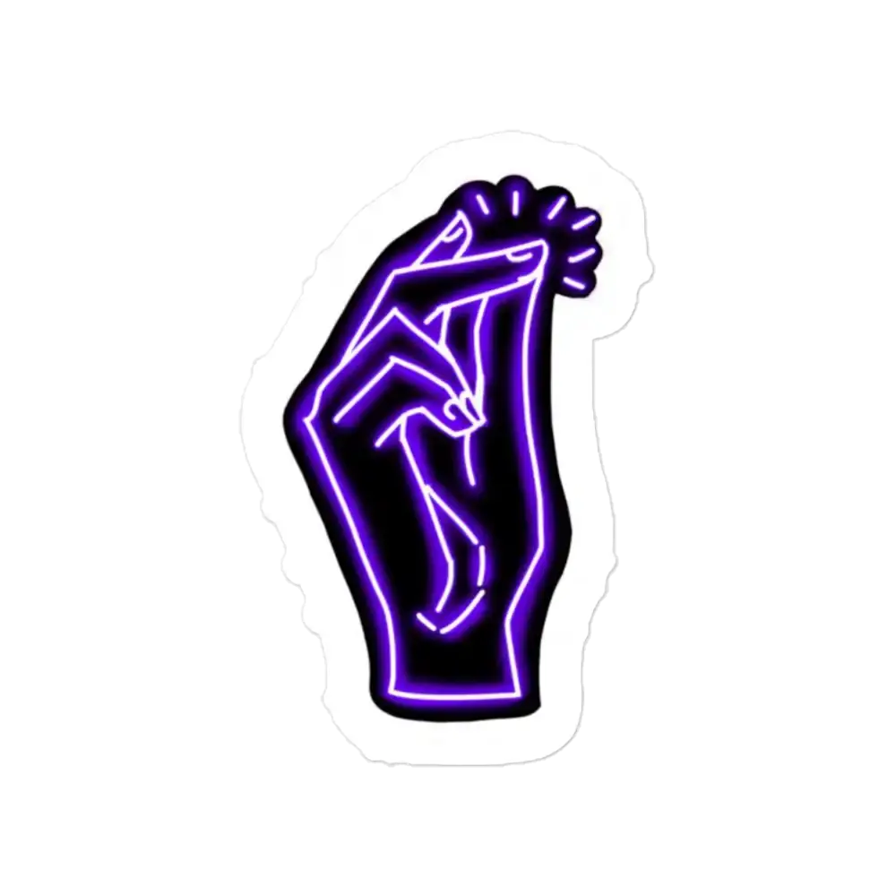 Neon-Fingerschnipsen Sticker
