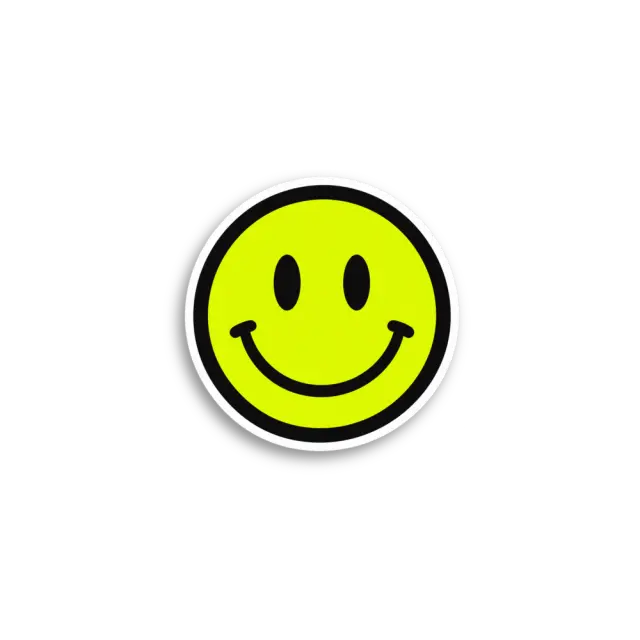 Neon Smiley Sticker