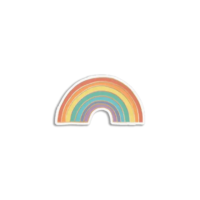 Vintage Rainbow Sticker