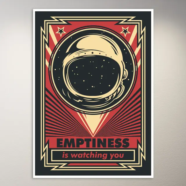 Vintage Astronauten-Poster