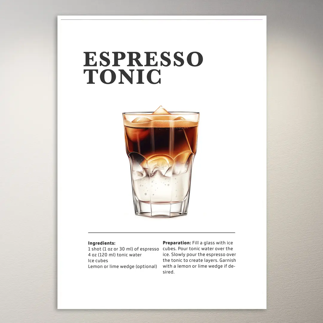 Espresso Tonic Drink Poster