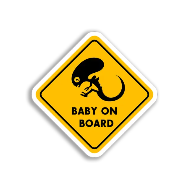 Alien-Baby an Bord Sticker