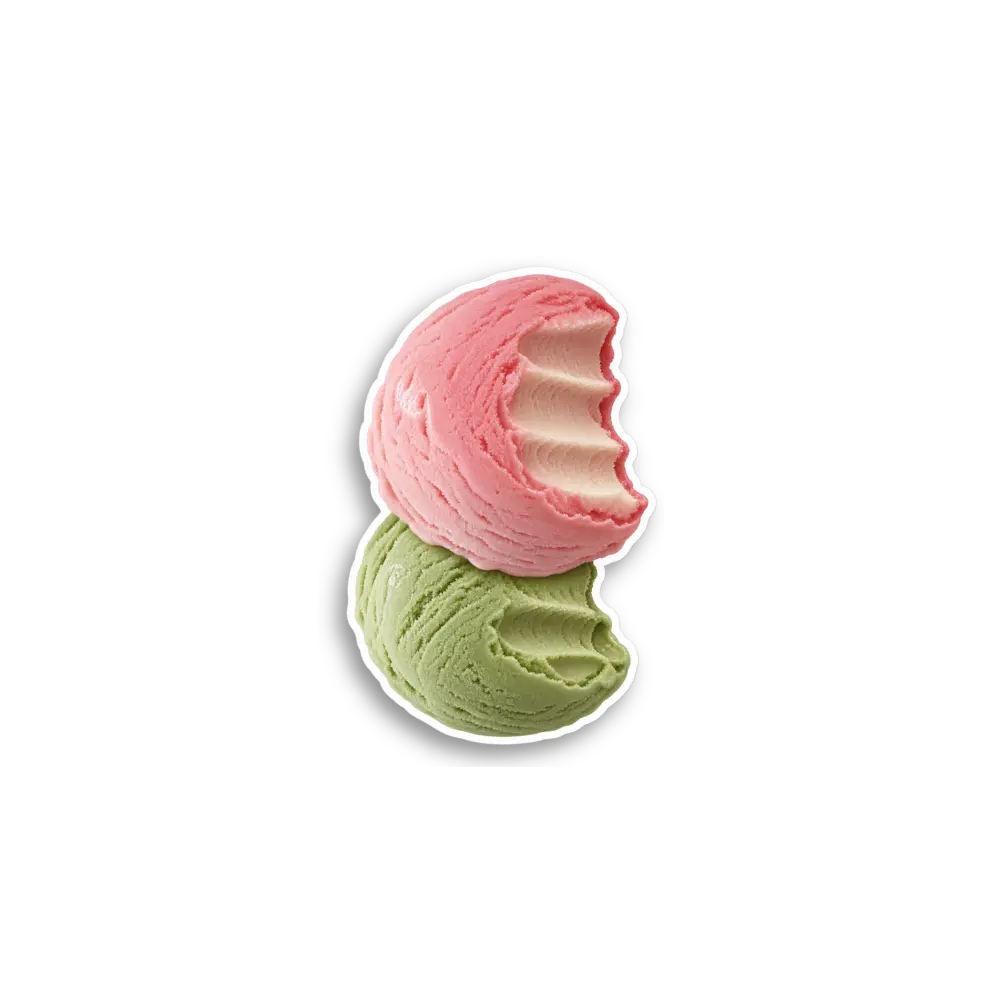 Eis mit zwei Kugeln Sticker