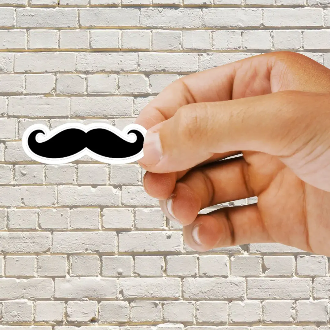 Schwarzer Schnurrbart Sticker