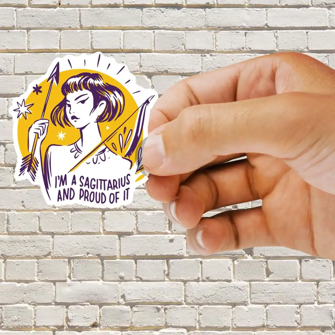 Ich bin Schütze und stolz darauf Sternzeichen-Sticker