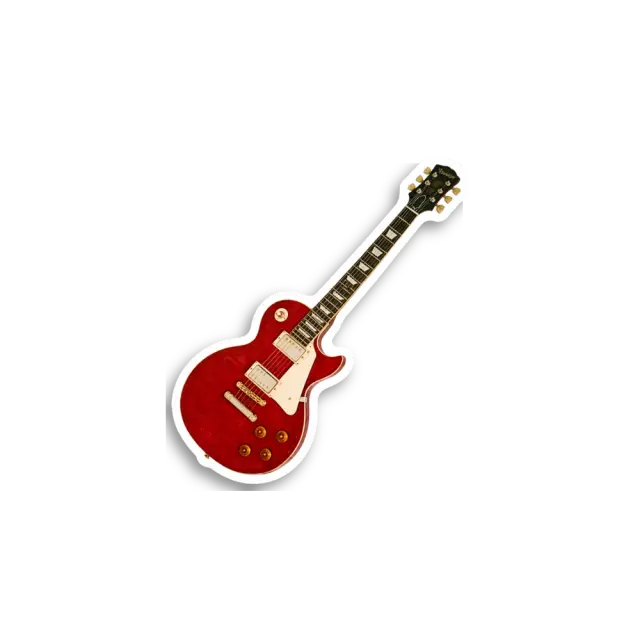 Rote E-Gitarre Sticker
