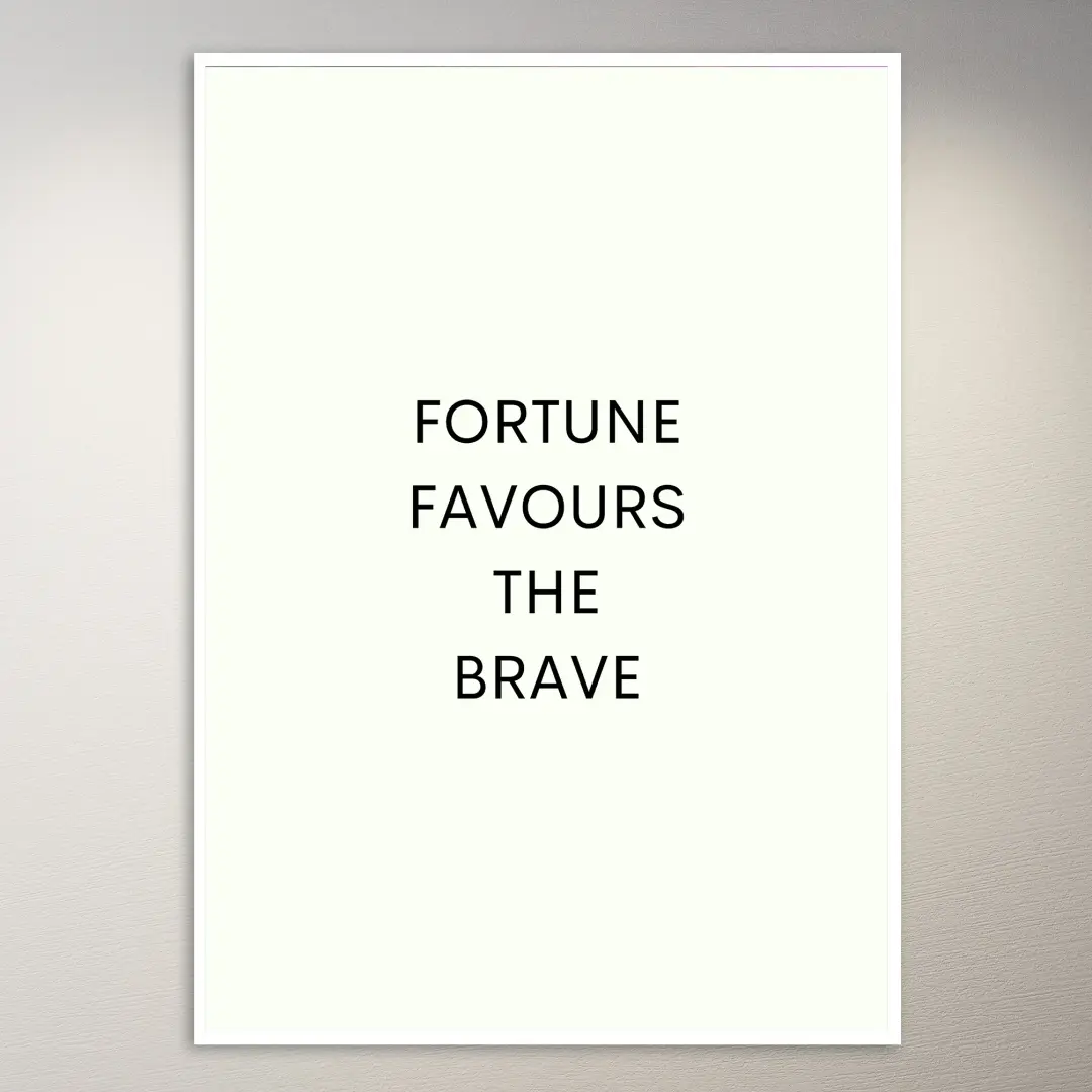 Motivational Quote Wall Poster