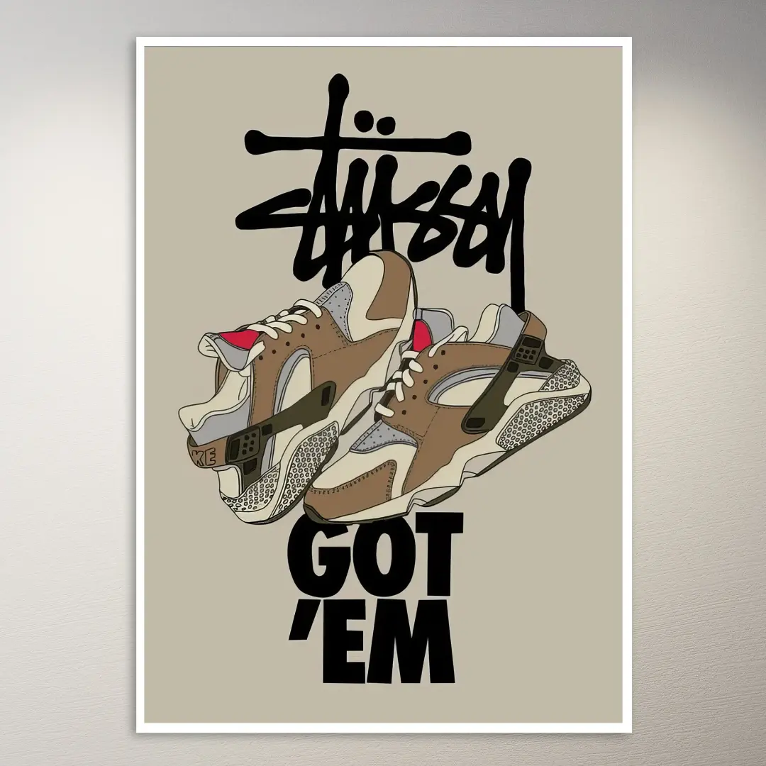 Stussy Got 'Em Schuh-Poster