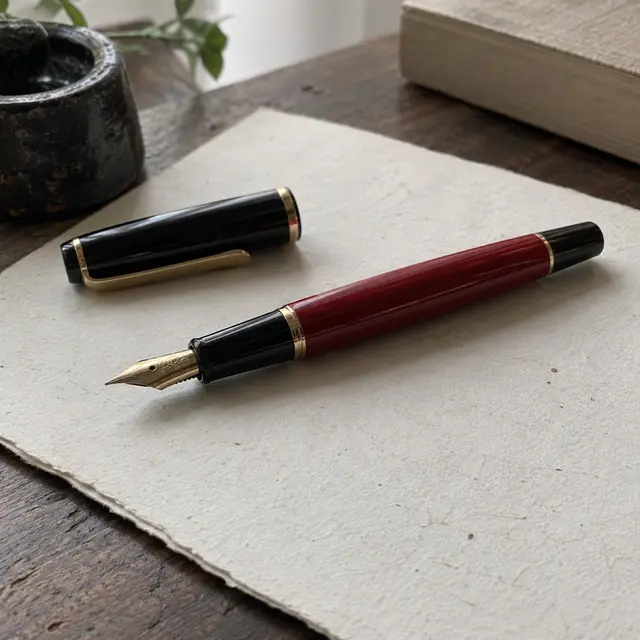 Red Lacquer Fountain Pen