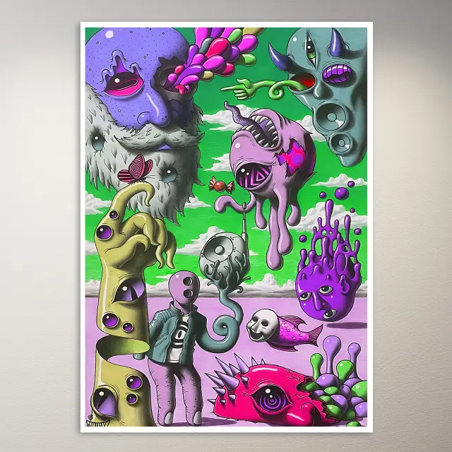 Trippy Kunst-Poster