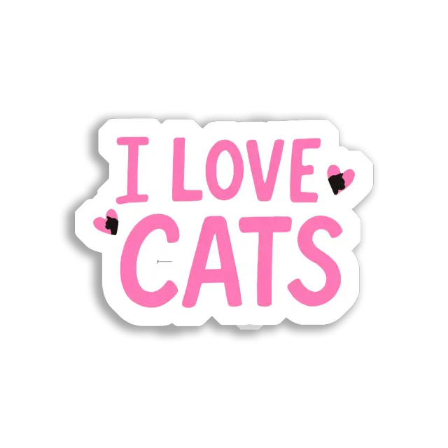 Ich liebe Katzen Sticker