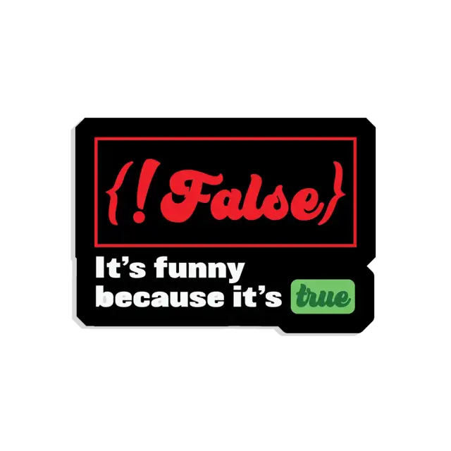 Funny Coder Sticker