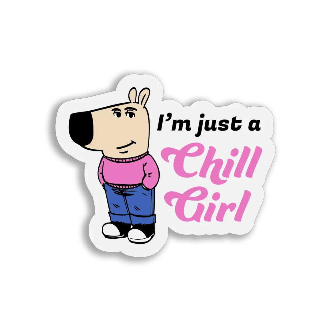 Ich bin einfach ein entspanntes Mädchen Sticker