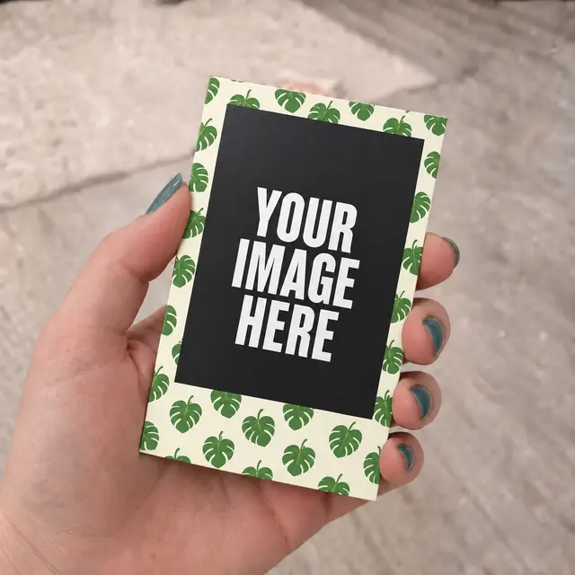 Monstera Leaves Polaroids