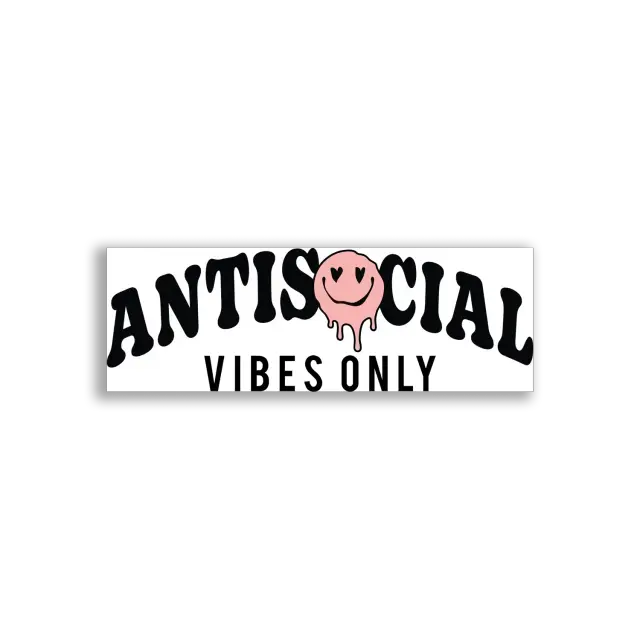 Nur antisoziale Vibes Sticker
