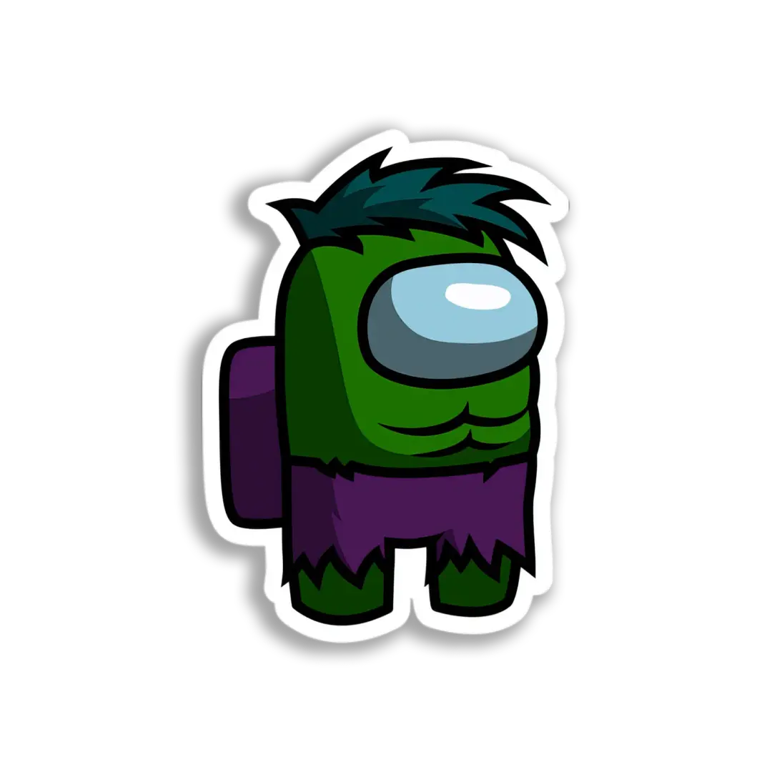 Hulk Among Us Crewmate Sticker